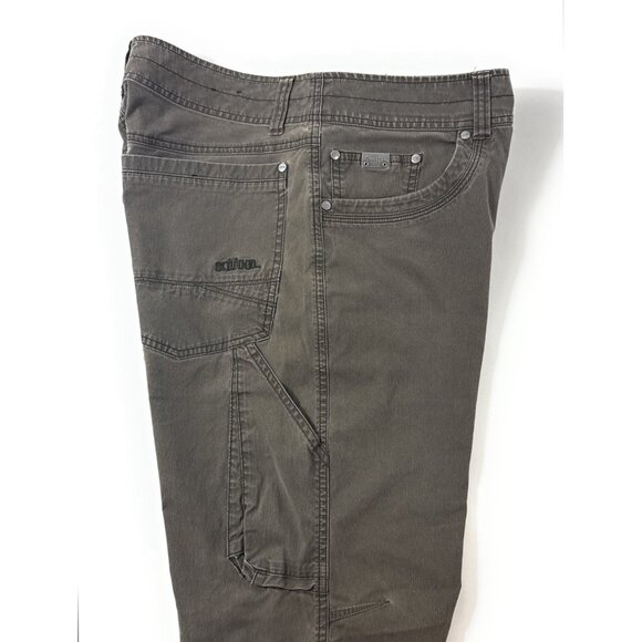 Kuhl Revolvr Pants Mens Vintage Patina Dye Outdoor Hiking Work Size 34x30 Brown - Picture 2 of 13